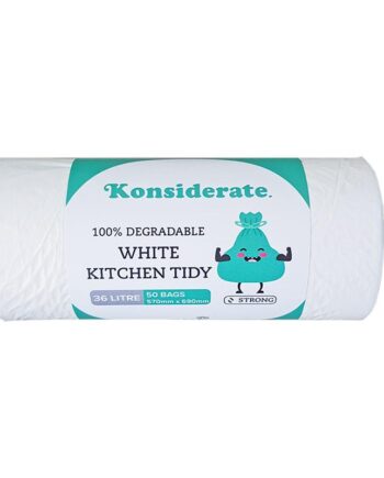 WHITE 36LT DEGRADABLE KITCHEN TIDY