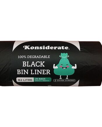 BLACK 82LT HEAVY DUTY DEGRADABLE BIN LINER