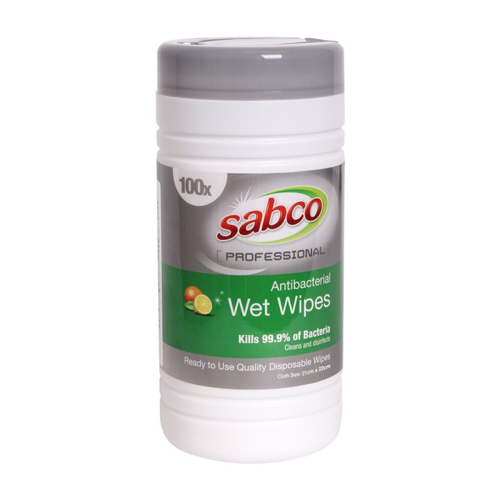 Sabco Antibacterial Wet Wipes 100Pk