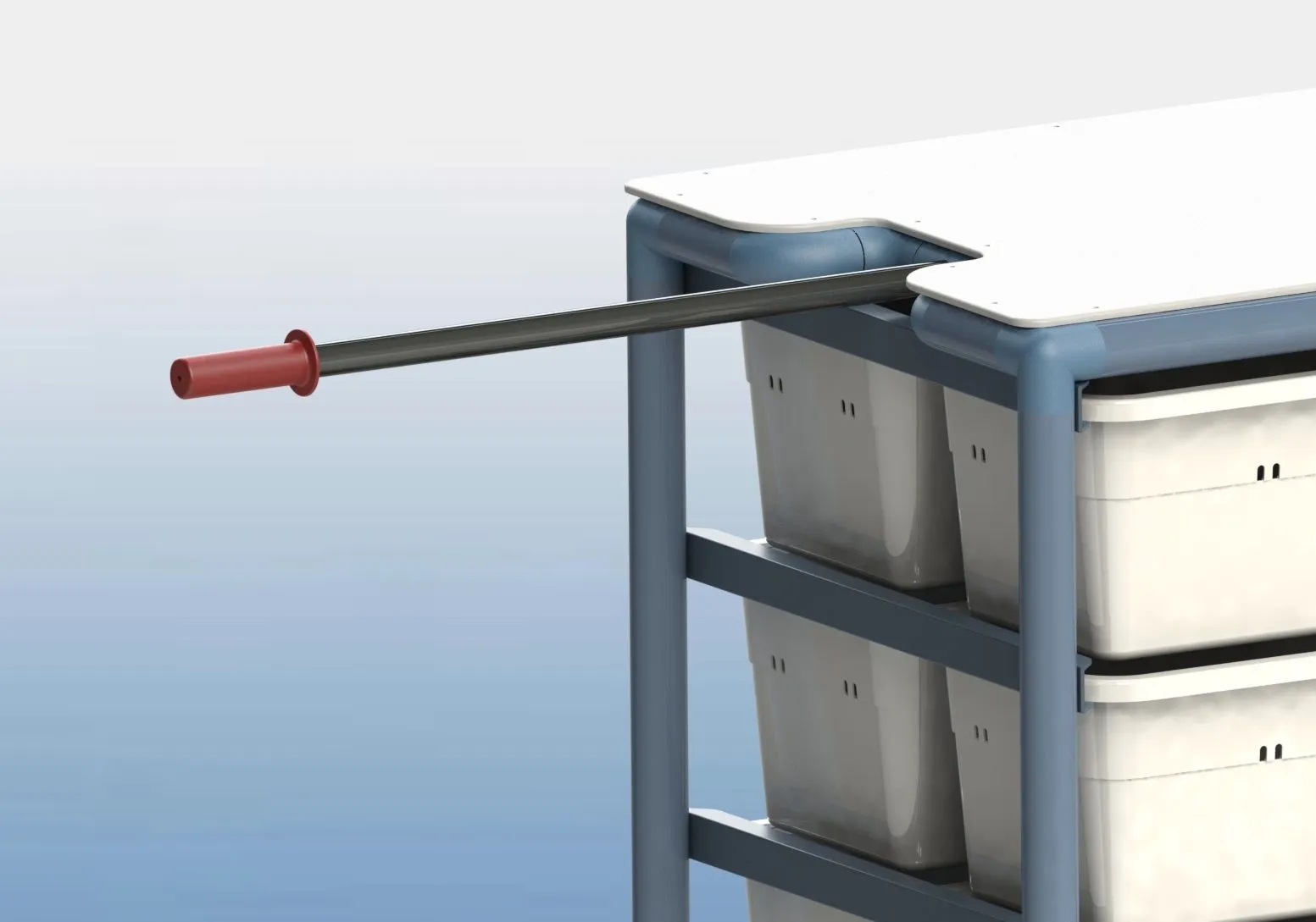 PolyMedic-IT445-BLS-20-Tub-Linen-Trolley 2