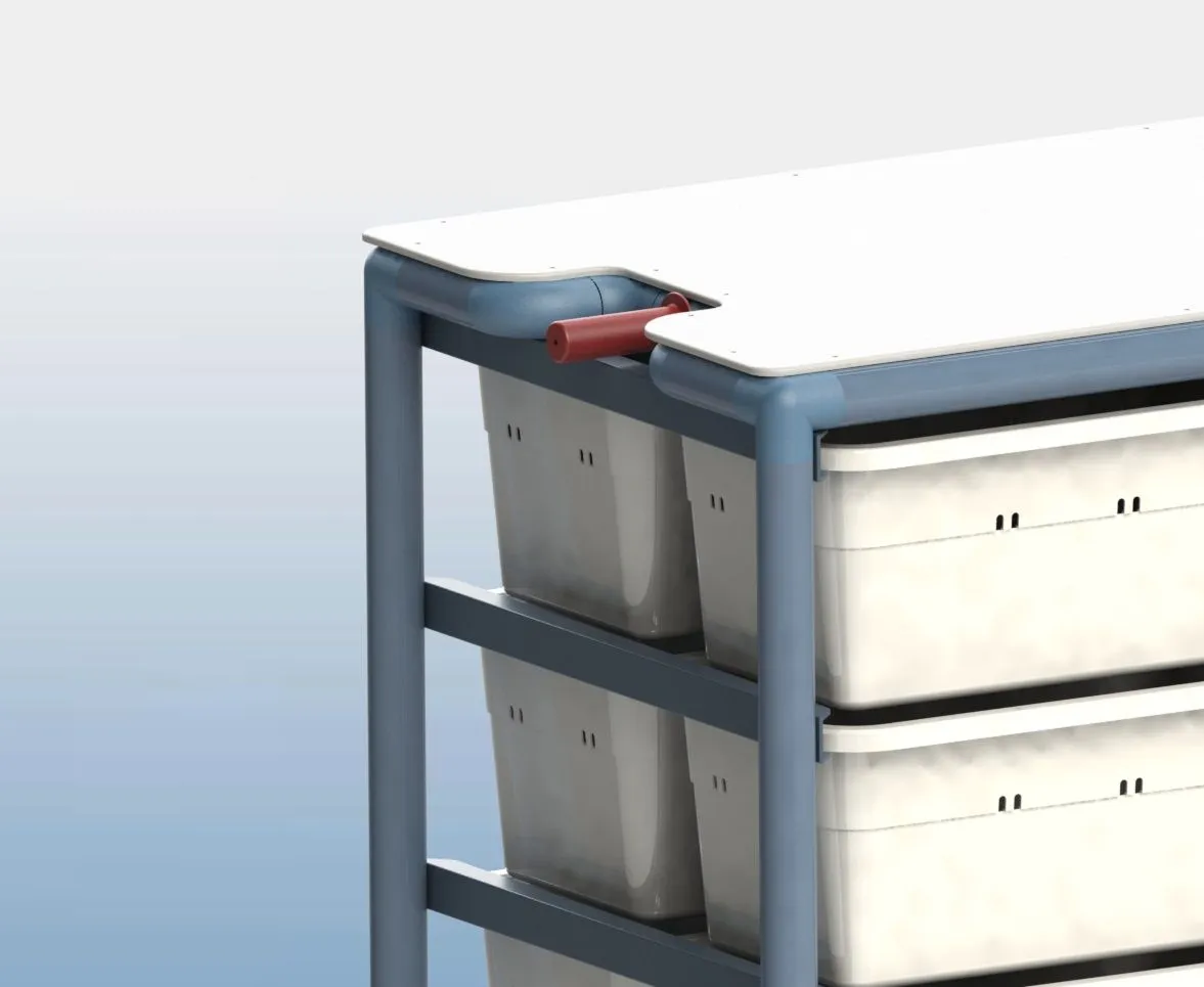 PolyMedic-IT445-BLS-20-Tub-Linen-Trolley 3