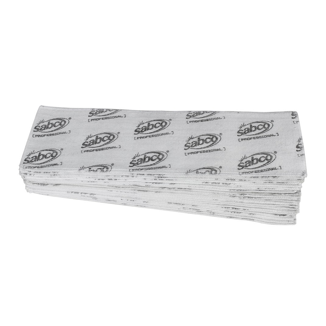 Sabco Ultraclean Microfibre Disposable Flat Mop Pad Stack