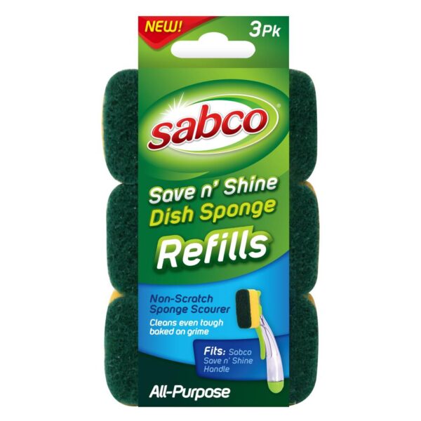 sabco dish sponge refills 3pk