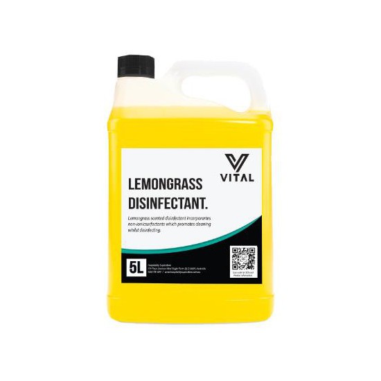 Vital Lemongrass Disinfectant – Hospital Grade TGA 5L NDG