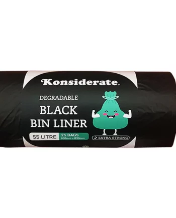 55L HEAVY DUTY DEGRADABLE BLACK BIN LINER (250 BAGS/CTN)