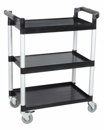 3 Tier Utility Trolley Black Small