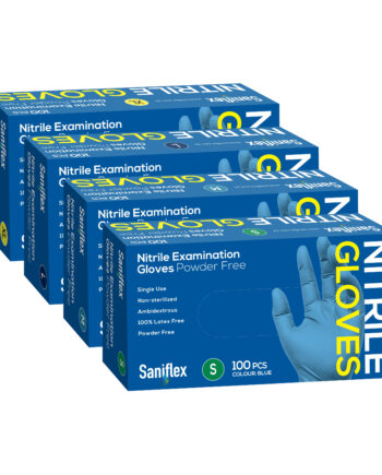 Saniflex Nitrile Gloves Powder Free Blue 100 Pack